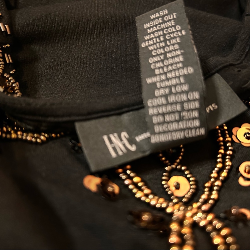 INC (International Concepts) Chocolate Embellished Dress - Size M (NWOT) - Picture 9 of 9